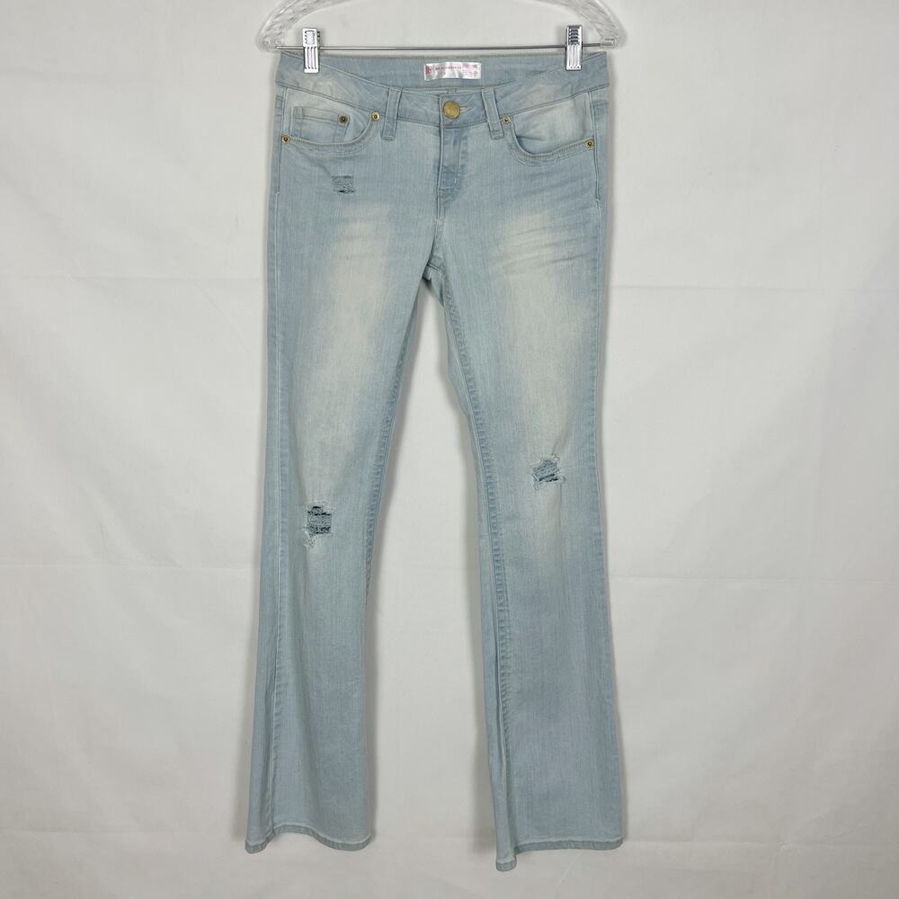 No Boundaries Womens Jeans 7 Y2K Low-Rise Distressed Preppy Mean Girls Regina